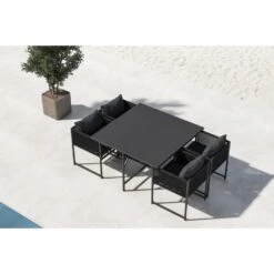 Svea - Isabella Eettafelset - Zwart 8 Svea - Isabella Eettafelset - Zwart -Beliani Winkel 3be2f91a9f2e4209ada4aa321386a480