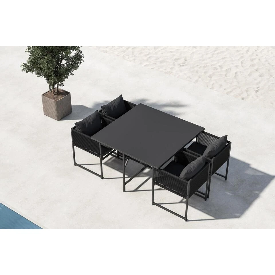 Svea - Isabella Eettafelset - Zwart 3 Svea - Isabella Eettafelset - Zwart - Afbeelding 3