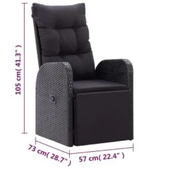 VidaXL - Zitstoel - Zwart - Poly Rattan 19 VidaXL - Zitstoel - Zwart - Poly Rattan -Beliani Winkel 3c07dbaf0cfc4796b5ba56654d04f89a