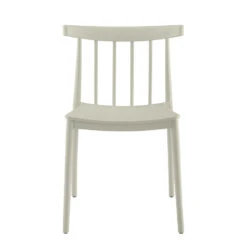 Giga Meubel Tuinstoelen Stapelbaar - Taupe - Kunststof - Set Van 2 -Beliani Winkel 3cd96774a3324a1693e635ee42f5387e