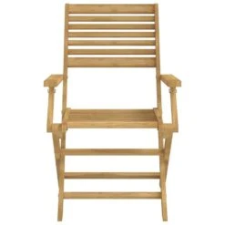 VidaXL - Tuinstoelen - Inklapbaar - Bruin - Acaciahout - 4 Stuks -Beliani Winkel 3d0291e0d38040439c9ceb5f2b709724
