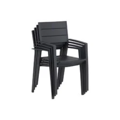 Tuinstoel Aluminium Grijs-antraciet Lifestyle Garden Furniture Stella -Beliani Winkel 3f59d98658e94ed5baadba0b654bb3a6