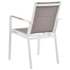 BUSSETO - Tuinstoel Set Van 4 - Grijs - Aluminium -Beliani Winkel 41007a9502b946eaa34781c81f83d12f