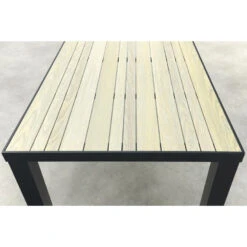 VDG Nola Tuintafel 160x90 Cm. - Antraciet/Houtlook 17 VDG Nola Tuintafel 160x90 Cm. - Antraciet/Houtlook -Beliani Winkel 41ffaa97c1464113abaa79c5c1341e88