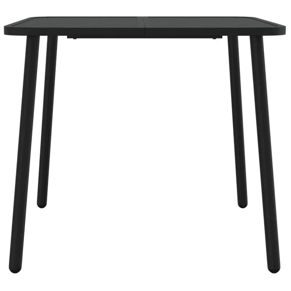 VidaXL - Tuintafel - Antraciet - Staal - 80 X 80 X 71 Cm 3 VidaXL - Tuintafel - Antraciet - Staal - 80 X 80 X 71 Cm - Afbeelding 3