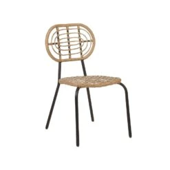 PRATELLO - Tuinstoel Set Van 4 - Naturel - PE Rotan -Beliani Winkel 433fe2d4e93a40d29cd8e843bd4ecc8d