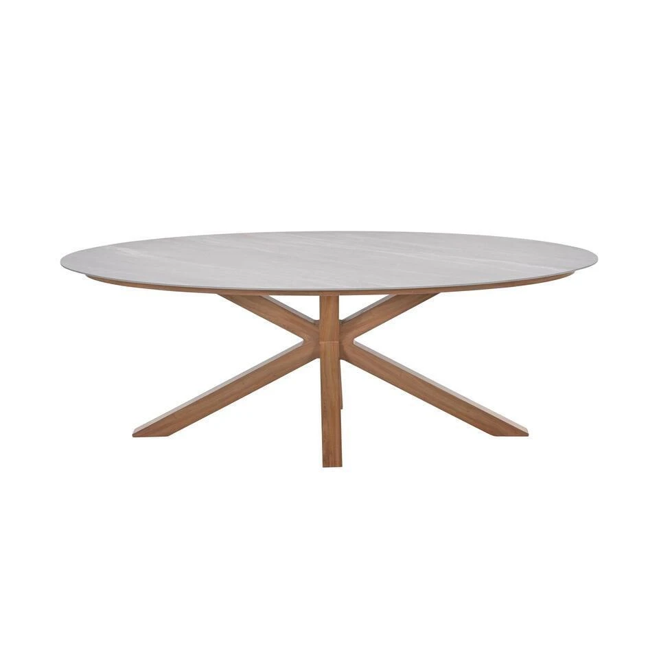 Scotland Tafel - 230x115 Cm - Light Teaklook - Centostone Napoli Sand 15 Scotland Tafel - 230x115 Cm - Light Teaklook - Centostone Napoli Sand - Afbeelding 15