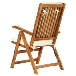 VidaXL Tuinstoelen 2 St Verstelbaar Met Kussens Massief Teakhout Crème -Beliani Winkel 443ab2fe52d6471988d629f798ed0b03