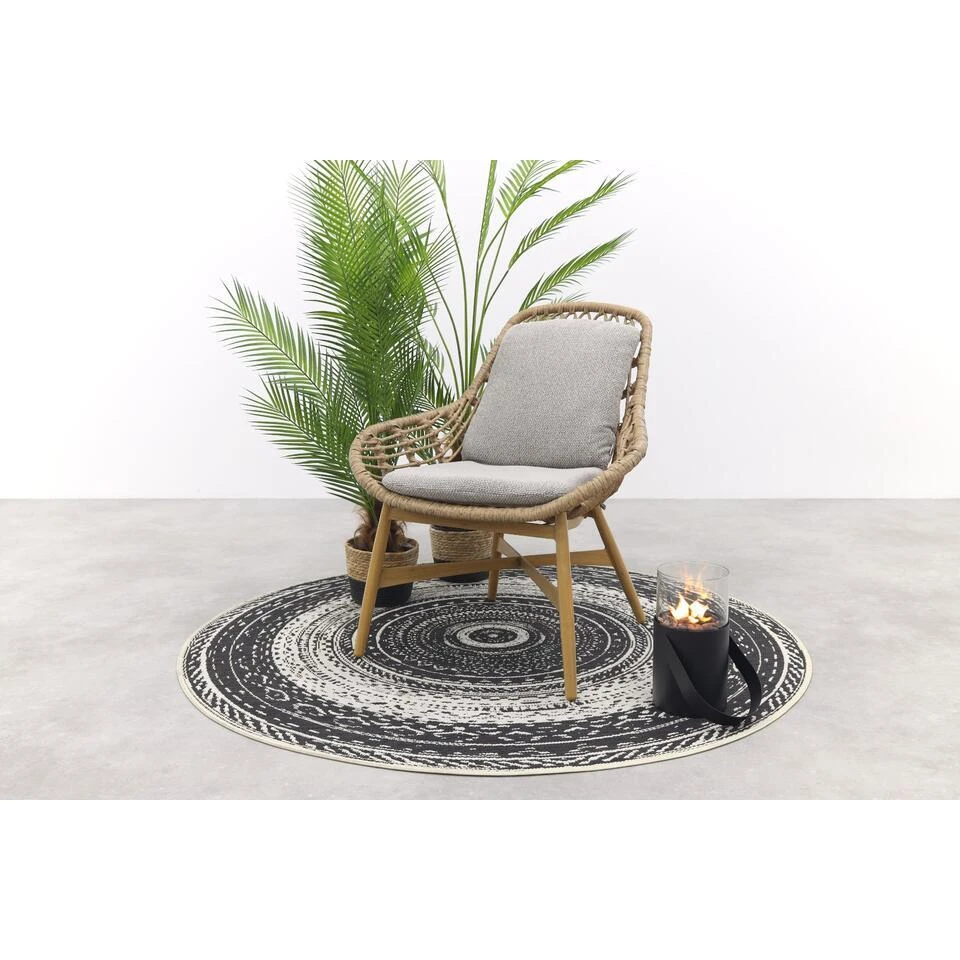 Castello Lounge Fauteuil - Light Teak Look - Natural Rotan-merino Sand 2 Castello Lounge Fauteuil - Light Teak Look - Natural Rotan-merino Sand - Afbeelding 2