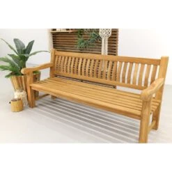 VDG Teakhouten Tuinbank Patrick XL - 200 Cm -Beliani Winkel 4526c7592af14ba78b158f136c3fe33b