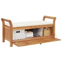 VidaXL - Tuinopbergbank - Bruin - Hout 18 VidaXL - Tuinopbergbank - Bruin - Hout -Beliani Winkel 454249f449d04e14826215775d9df0ac