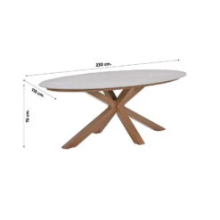 Scotland Tafel - 230x115 Cm - Light Teaklook - Centostone Napoli Sand 28 Scotland Tafel - 230x115 Cm - Light Teaklook - Centostone Napoli Sand -Beliani Winkel 463cc177047b462c97c796ce1b245cc0