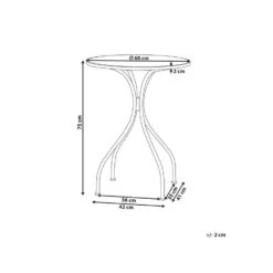 CIVITA - Tuintafel - Zwart - Metaal -Beliani Winkel 464404344893470e8fc84411177f940e