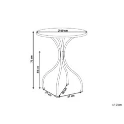 CARIATI - Tuintafel - Zwart - 60 X 60 Cm - IJzer -Beliani Winkel 466e9047fc6946a49d5be516f1afc8f7