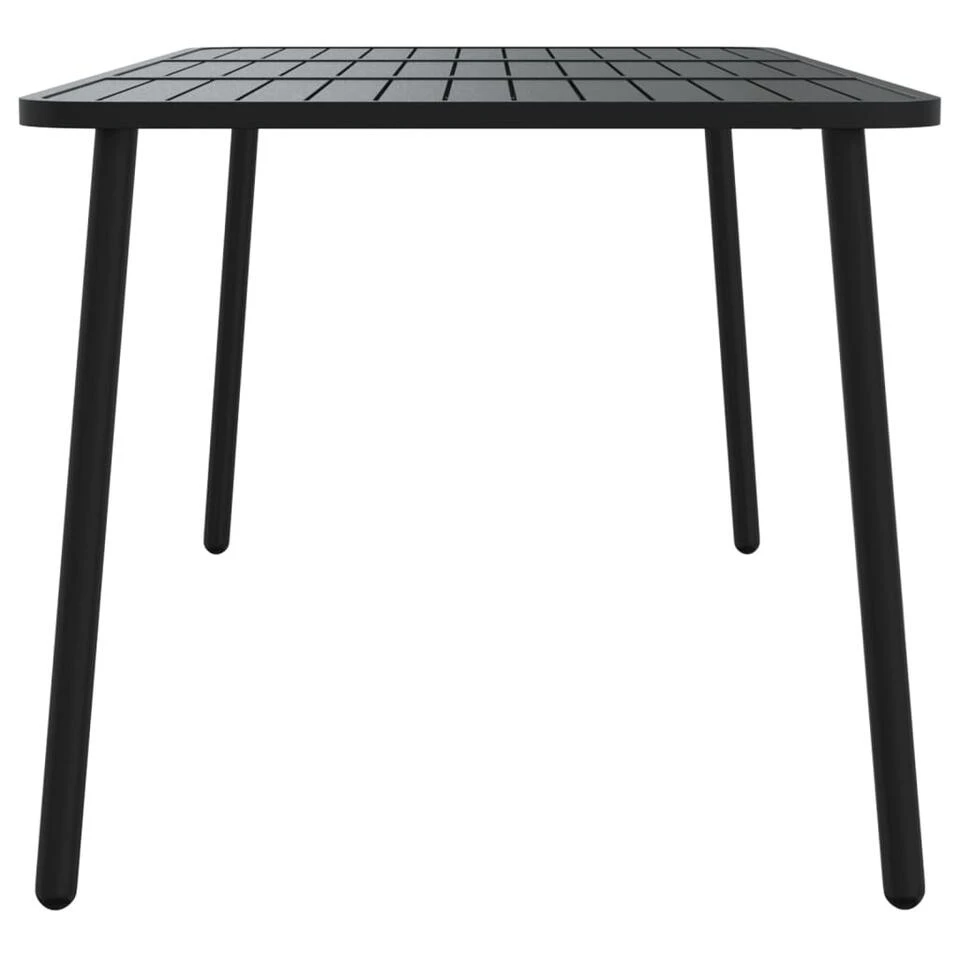 VidaXL - Tuintafel - Antraciet - Staal - 165 X 80 X 71 Cm 4 VidaXL - Tuintafel - Antraciet - Staal - 165 X 80 X 71 Cm - Afbeelding 4