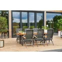 Set Van 4 - Hartman Da Vinci Verstelbare Stoel - Teak -Beliani Winkel 4804932181214bd5a1a798743a58b049