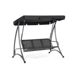 Beliani Schommelbank BOGART - Zwart Mesh -Beliani Winkel 48ce20f3c94f406f8ad242f1047a7ae6