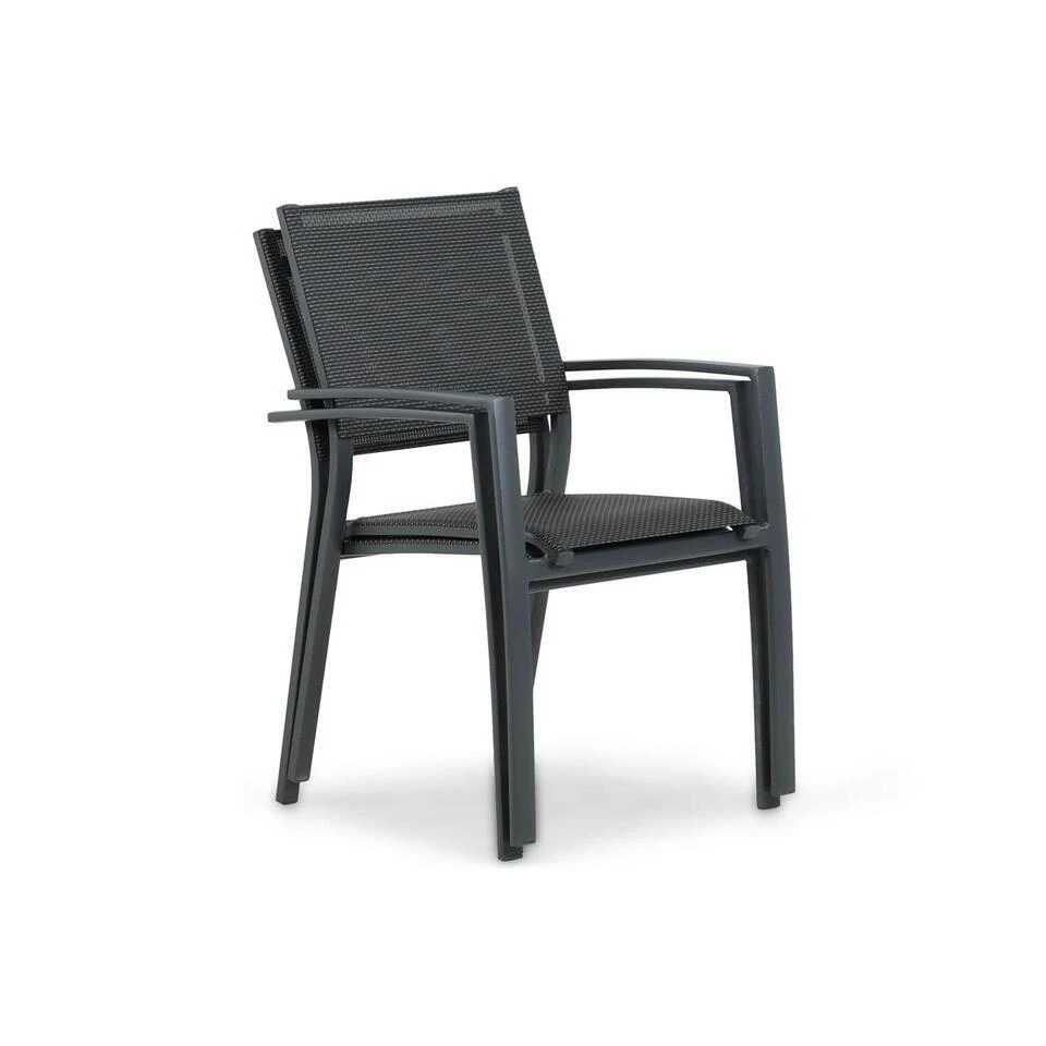 Tuinstoel Stapelbaar Aluminium Grijs-antraciet Lifestyle Garden Furniture Sella 15 Tuinstoel Stapelbaar Aluminium Grijs-antraciet Lifestyle Garden Furniture Sella - Afbeelding 15