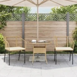 VidaXL - Tuinstoelen - Kussens - Bruin - Poly Rattan - 2 Stuks -Beliani Winkel 4a4bd1aa9e57482ea2c77ef76712b62d