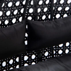 Merkloos HOME DELUXE Polyrotan Hangstoel TWIN Zwart Met Regenhoes 16 Merkloos HOME DELUXE Polyrotan Hangstoel TWIN Zwart Met Regenhoes -Beliani Winkel 4ad25b61760b4c8bbd16ff4f29761fb0 1