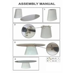 Tuintafel Ovaal 300cm - Wit Eco Composiet - Cleo -Beliani Winkel 4afa0518ff09416fb9ad55128854ed5f