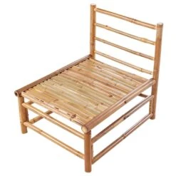 CERRETO - 1-zits Module - Wit - Bamboe -Beliani Winkel 4b253c123b094eca8e803358f110d004