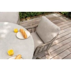 Taste By 4 Seasons Puglia Lage Tuinstoel - Latte -Beliani Winkel 4be1da82c4824be5b1d9ffcaae0f36e9