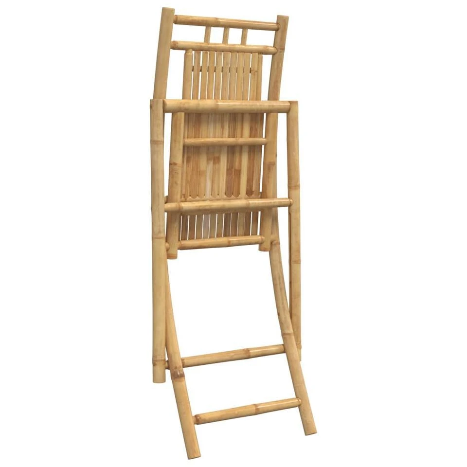 VidaXL - Tuinstoelen Inklapbaar - Bamboe - 2 Stuks - 46x66x99 Cm 8 VidaXL - Tuinstoelen Inklapbaar - Bamboe - 2 Stuks - 46x66x99 Cm - Afbeelding 8