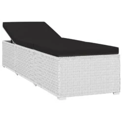 VidaXL 3-delige Ligbeddenset Met Theetafel Poly Rattan Wit -Beliani Winkel 4d4ec9b3b1014154b2d9bcf5cb682cb3