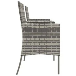 VidaXL - Tuinbank 2-zits Met Tafeltje - Antraciet - Poly Rattan 8 VidaXL - Tuinbank 2-zits Met Tafeltje - Antraciet - Poly Rattan -Beliani Winkel 4eec3b7449ce4235a7e330d3545323a5