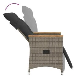 VidaXL - Tuinstoel - Grijs - Poly Rattan -Beliani Winkel 4f1c26ac97254ed09ad2f025441a938a