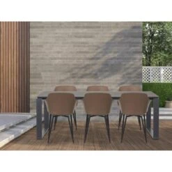 Lisomme Jens Tuintafel Zwart - 210 X 100 Cm -Beliani Winkel 4f2f63a48f43443391ad44302cd6dab8