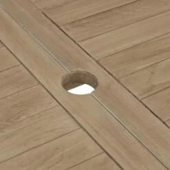 VidaXL - Tuintafel Inklapbaar - Grijs - Massief Teakhout - 120x70x75 Cm -Beliani Winkel 4ff66433620347808ba38e68de318aef