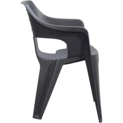 Keter Stapelstoel Bilbao - Antraciet - 79x57x57cm 7 Keter Stapelstoel Bilbao - Antraciet - 79x57x57cm -Beliani Winkel 50101064 0800