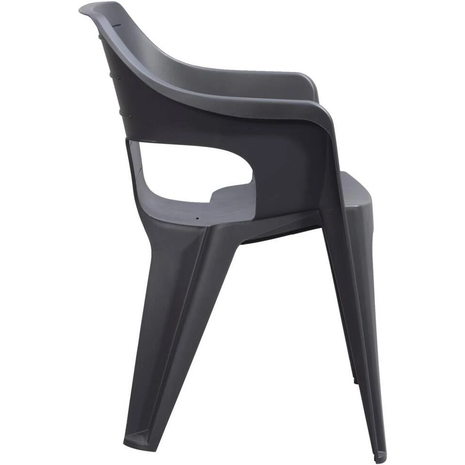 Keter Stapelstoel Bilbao - Antraciet - 79x57x57cm 3 Keter Stapelstoel Bilbao - Antraciet - 79x57x57cm - Afbeelding 3