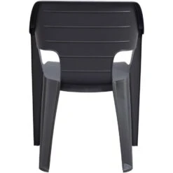 Keter Stapelstoel Bilbao - Antraciet - 79x57x57cm 8 Keter Stapelstoel Bilbao - Antraciet - 79x57x57cm -Beliani Winkel 50101064 0900