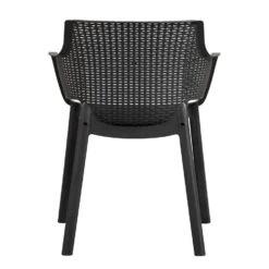 Keter Stapelstoel Eva - Antraciet -Beliani Winkel 50101078 0900
