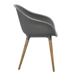 Le Sud Kuipstoel Bretagne - Antraciet - 81x59x55 Cm -Beliani Winkel 50101080 8000