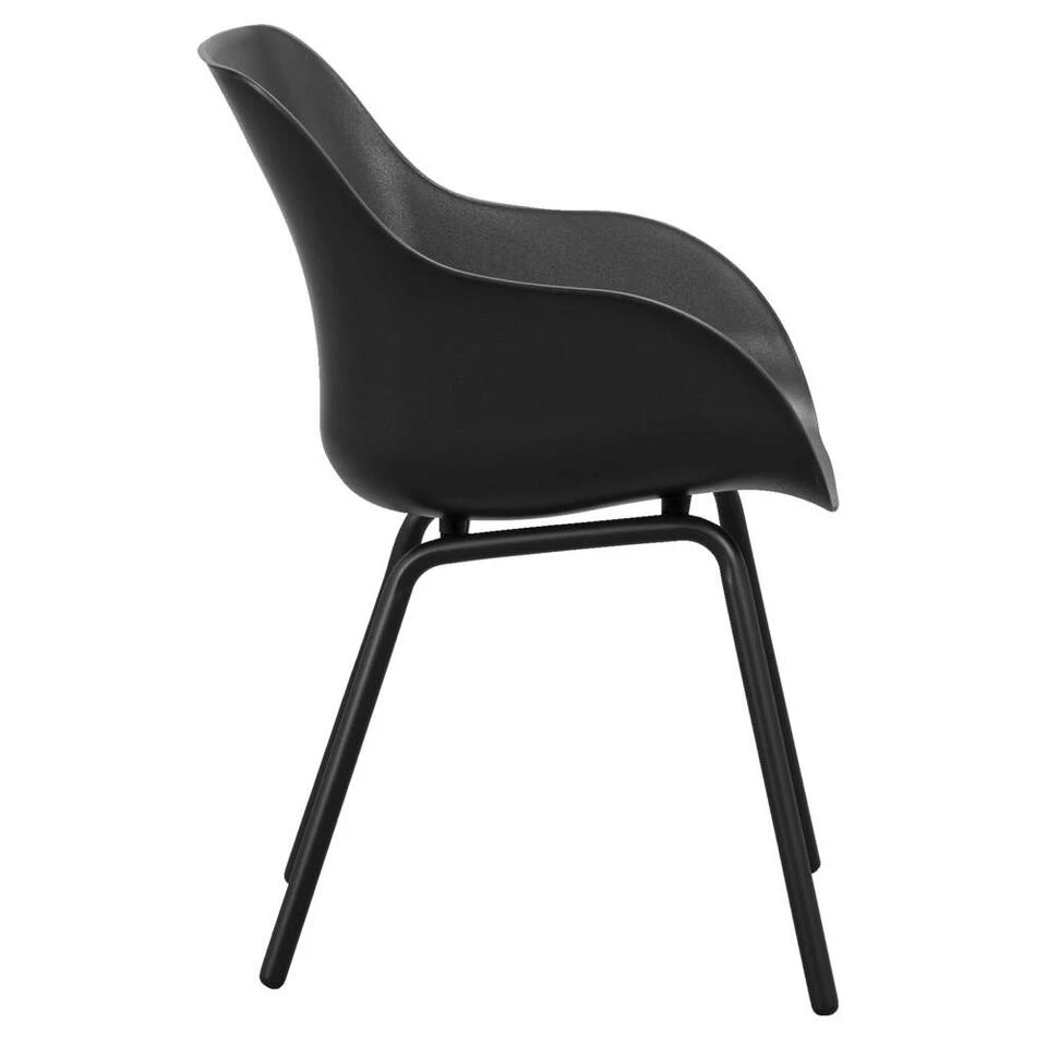 Hartman Kuipstoel Amaya - Kunststof Aluminium Zwart 4 Hartman Kuipstoel Amaya - Kunststof Aluminium Zwart - Afbeelding 4