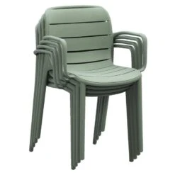 Stapelstoel Nice - Kunststof/lichtgroen -Beliani Winkel 50101147 4010