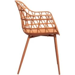 Terrasstoel Frejus - Kunststof/terracotta -Beliani Winkel 50102142 8000