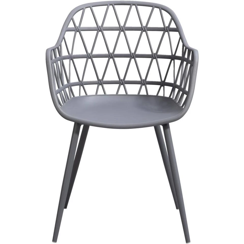 Terrasstoel Frejus - Kunststof/antraciet 2 Terrasstoel Frejus - Kunststof/antraciet - Afbeelding 2