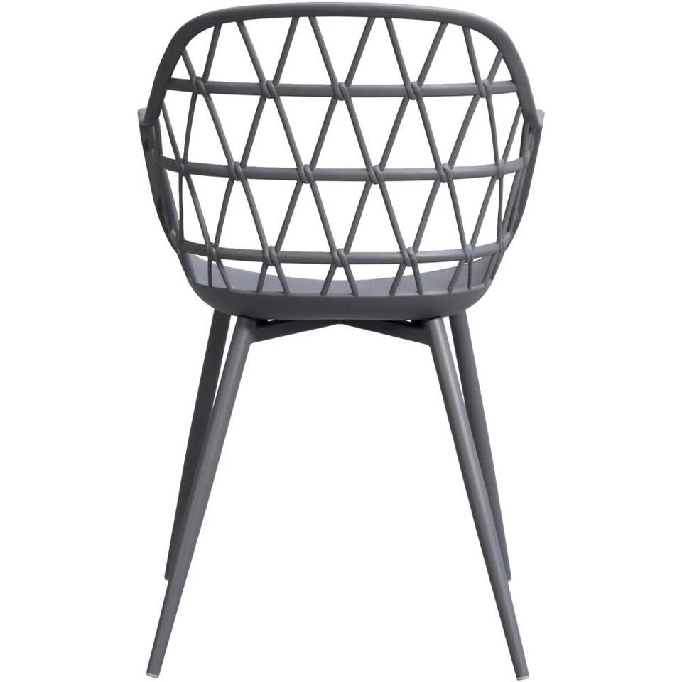 Terrasstoel Frejus - Kunststof/antraciet 3 Terrasstoel Frejus - Kunststof/antraciet - Afbeelding 3