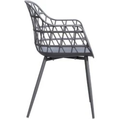 Terrasstoel Frejus - Kunststof/antraciet 8 Terrasstoel Frejus - Kunststof/antraciet -Beliani Winkel 50102143 8000