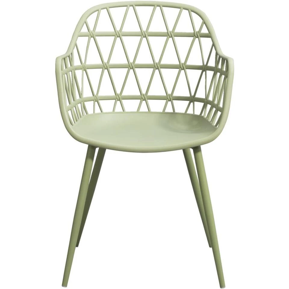 Terrasstoel Frejus - Kunststof/groen 2 Terrasstoel Frejus - Kunststof/groen - Afbeelding 2