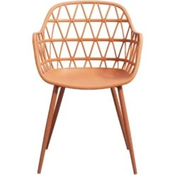 Terrasstoel Frejus - Kunststof/terracotta -Beliani Winkel 50102150 0100