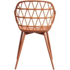 Terrasstoel Frejus - Kunststof/terracotta -Beliani Winkel 50102150 0900