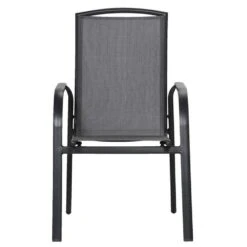 Stapelstoel Cannes - Mat Grijs -Beliani Winkel 50105027 0100