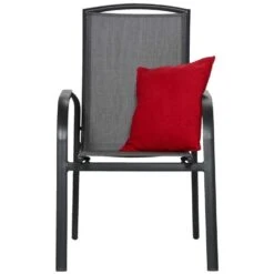 Stapelstoel Cannes - Mat Grijs -Beliani Winkel 50105027 0140