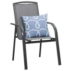 Stapelstoel Cannes - Mat Grijs -Beliani Winkel 50105027 0330